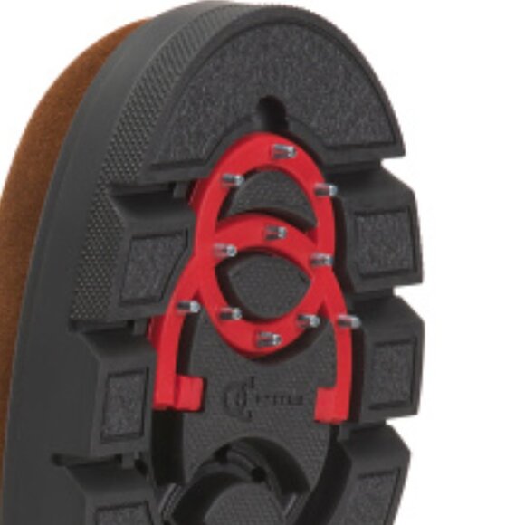 NEW NICO NERINI Suede Faux Shearling Lined Boots With Foldable Ice Cleats 364mn - Picture 6 of 6